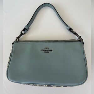 Coach Blue wristlet /small Bag